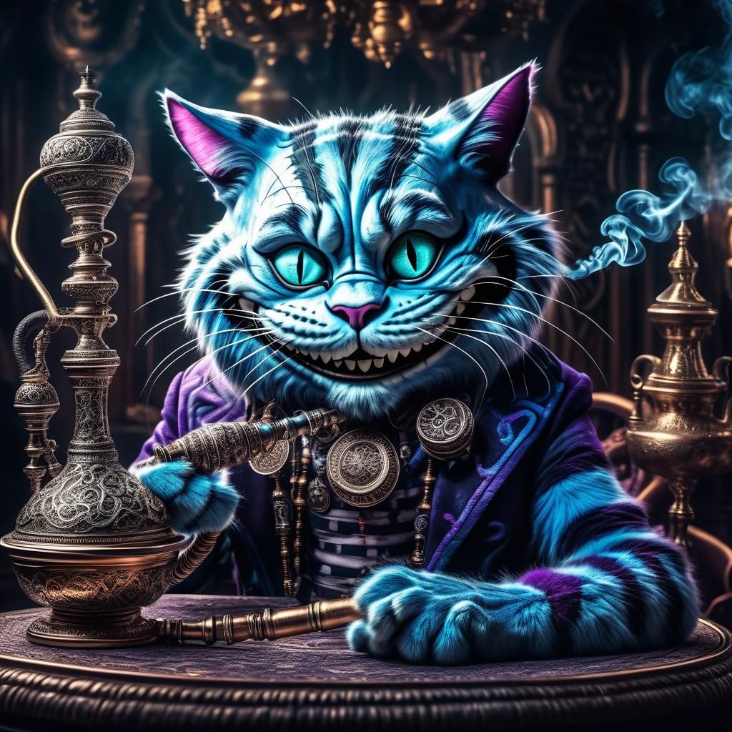 Cheshire Cat and Absalom Smoke Hookah