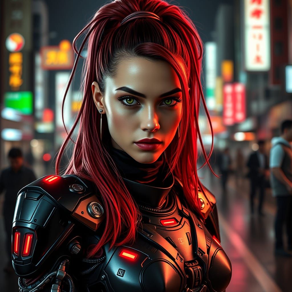 Cyber-Warrior in Neo-Tokyo