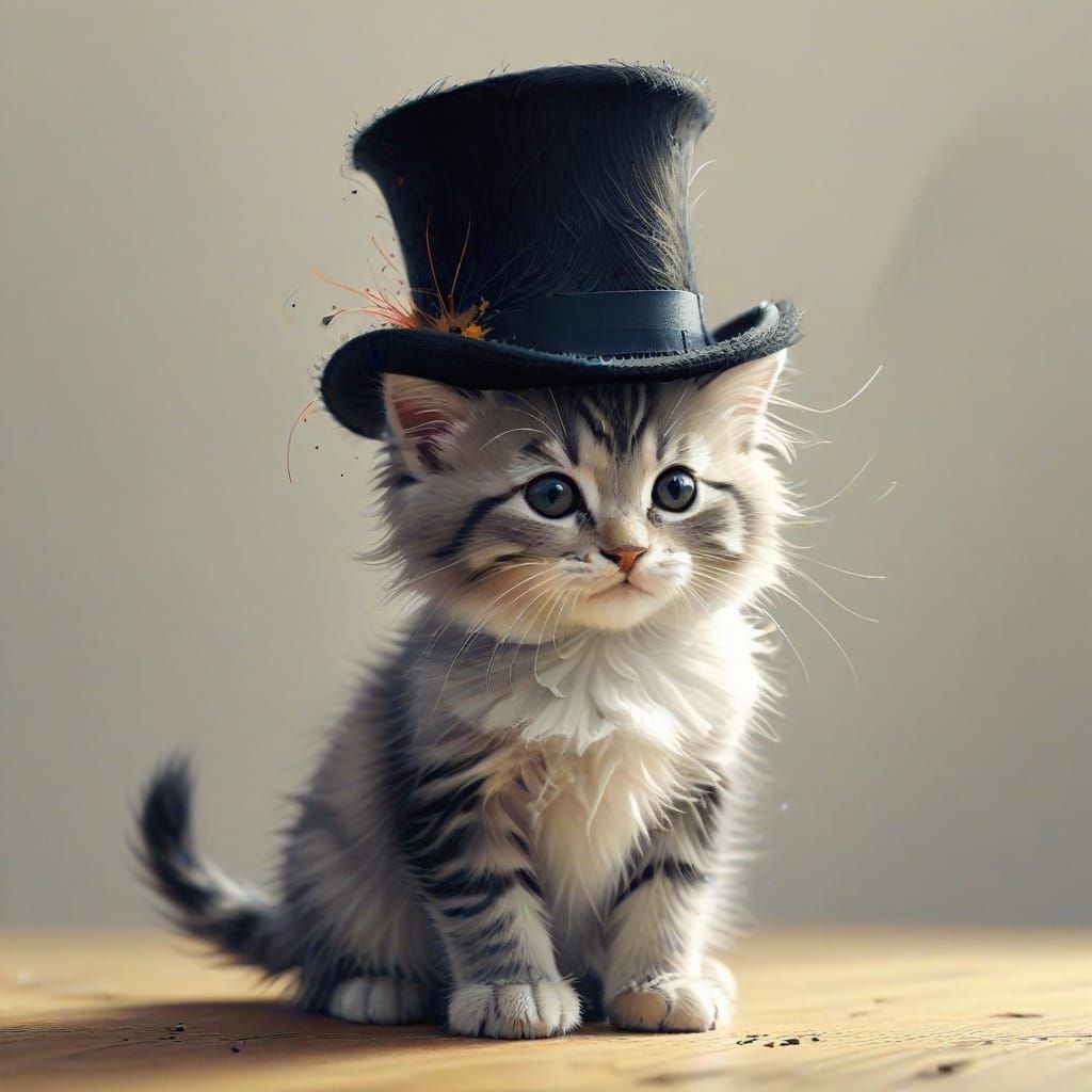 Top hat cat