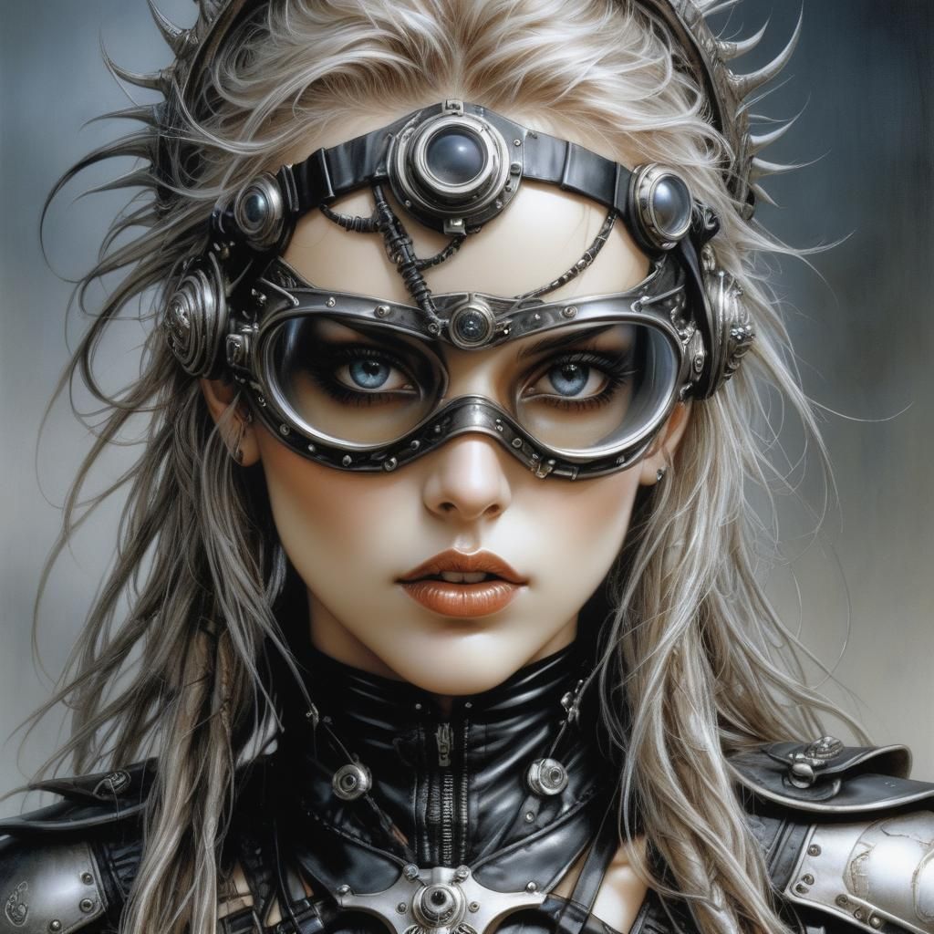 Aetherpunk Warrior with Goggles by Royo and Frances