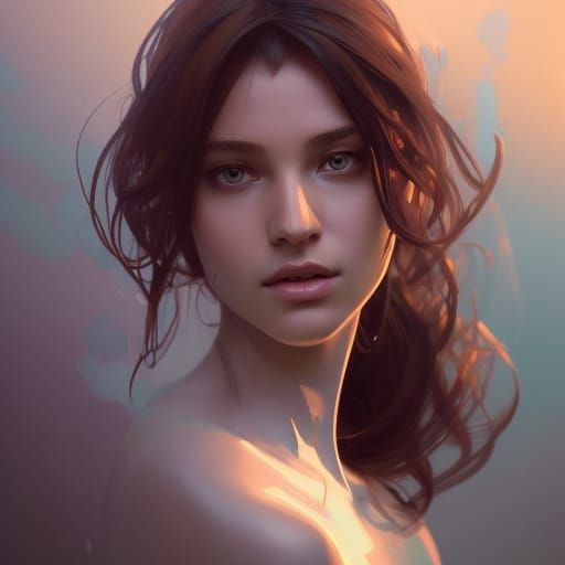 Polythene Pam: Hyperdetailed Portrait in Digital Art Style