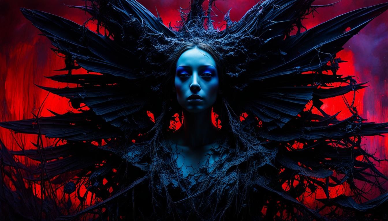 Surreal Abstract: Decaying Body and Contrasting Colors