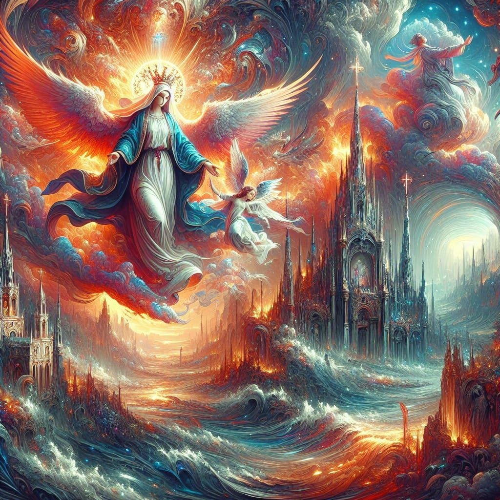 Our Lady of Warnings: Surreal Matte Painting