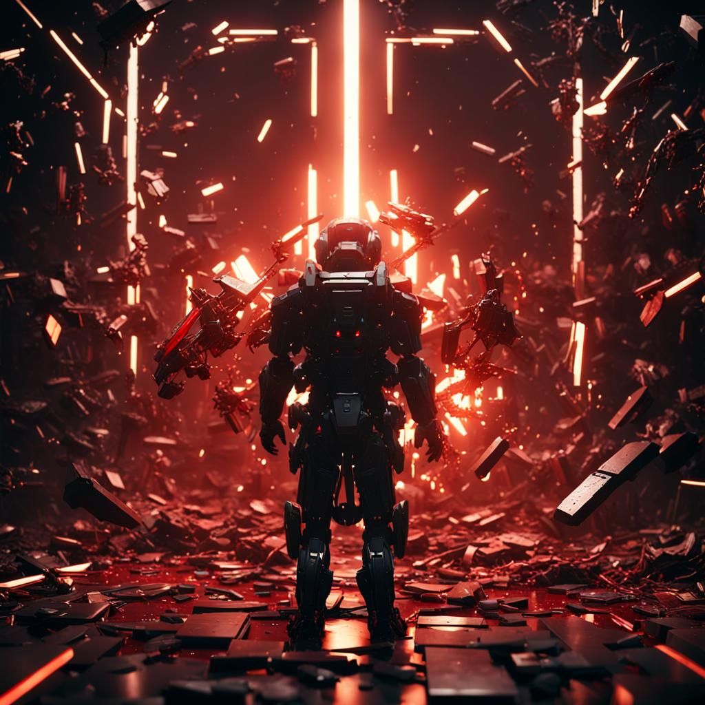 Shattered Mind: A Futuristic Sci-Fi Rendering