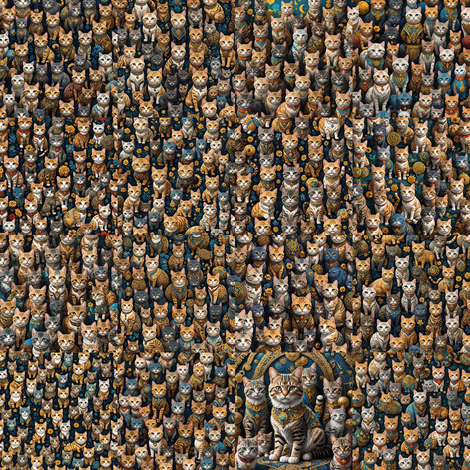 Ukrainian Crypto Cats: Digital Matte Painting