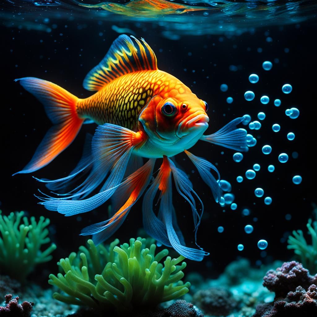 Bioluminescent Fish in Underwater Photography