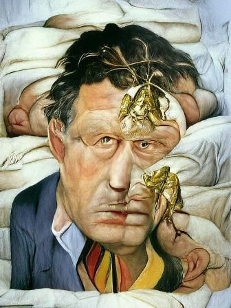 Narcissistic Man in Oil Painting Style