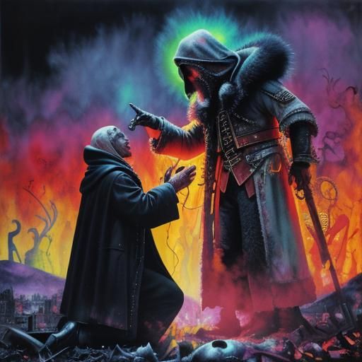 Macabre Horror: Saint Martin Sharing Coat in 3D