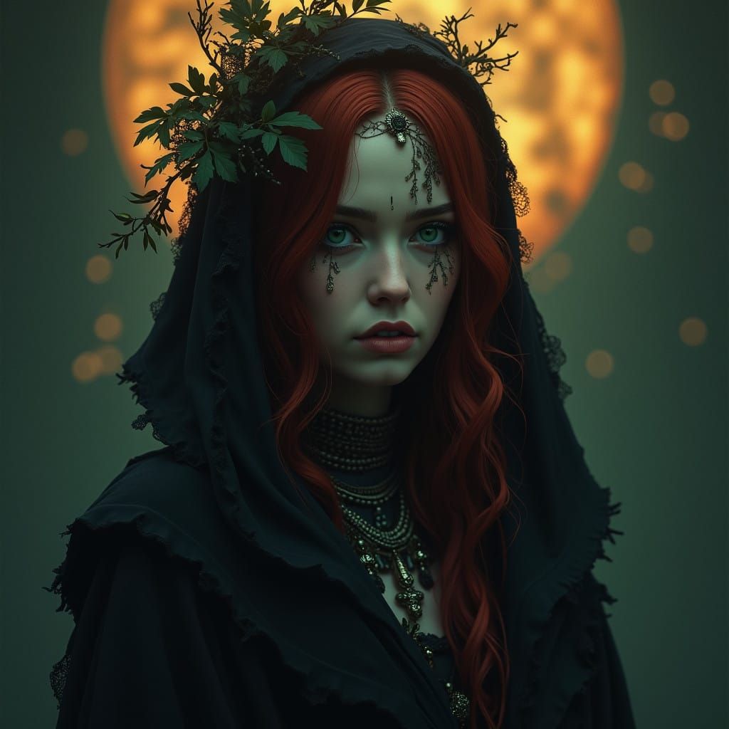 Melancholic Muse in Twilight Realm