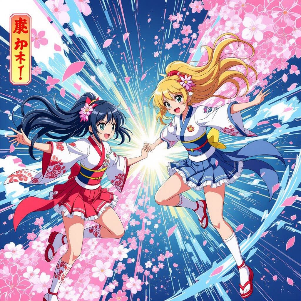 Cis-Trans Isomerism in Anime Manga Style