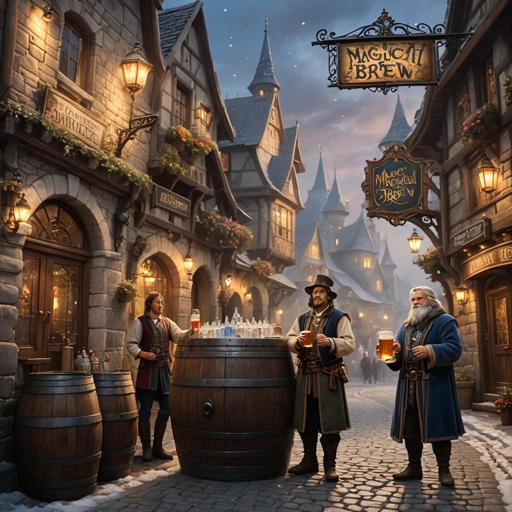 Magical Brew: A Mystical Gathering in Soft Focus