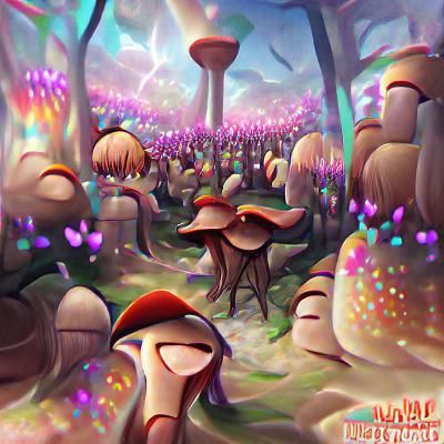 Enchanted Mushroom Forest: A Bioluminescent Wonderland