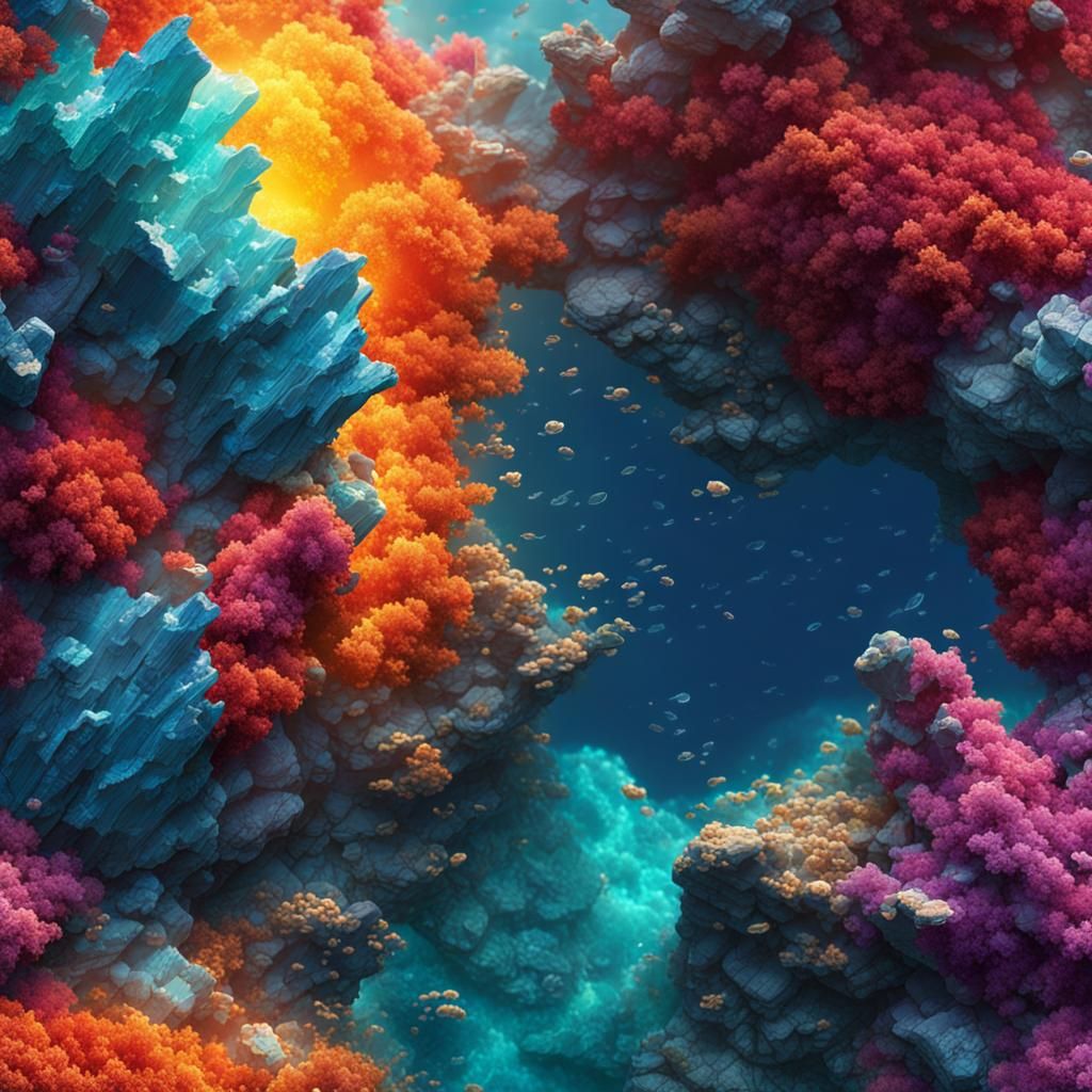Colorful Oceans Collide in a Breathtaking Cinematic View