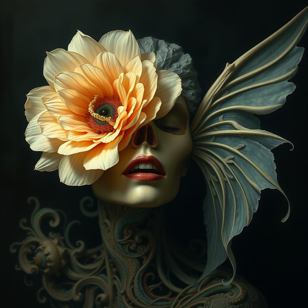 Ethereal Beauty in Mortal Decay