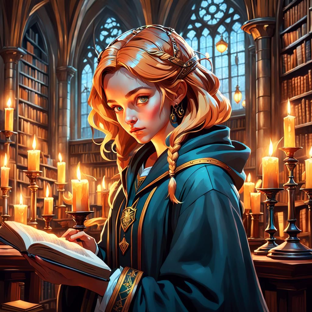 Candlelit Portrait Inspired by Artgerm and Mucha