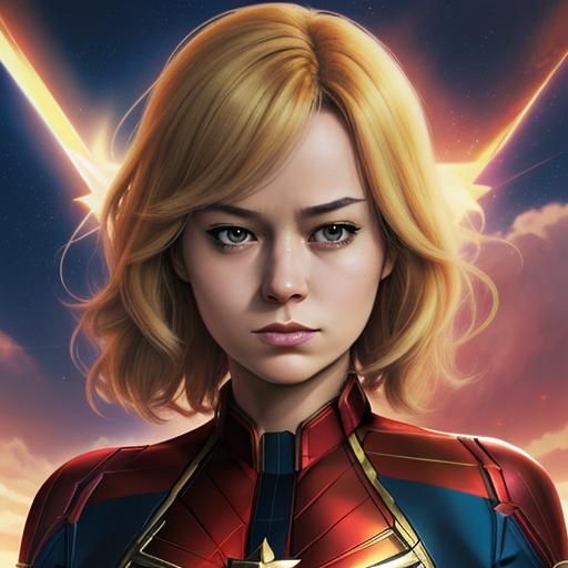 Captain Marvel Anime Style Temptation