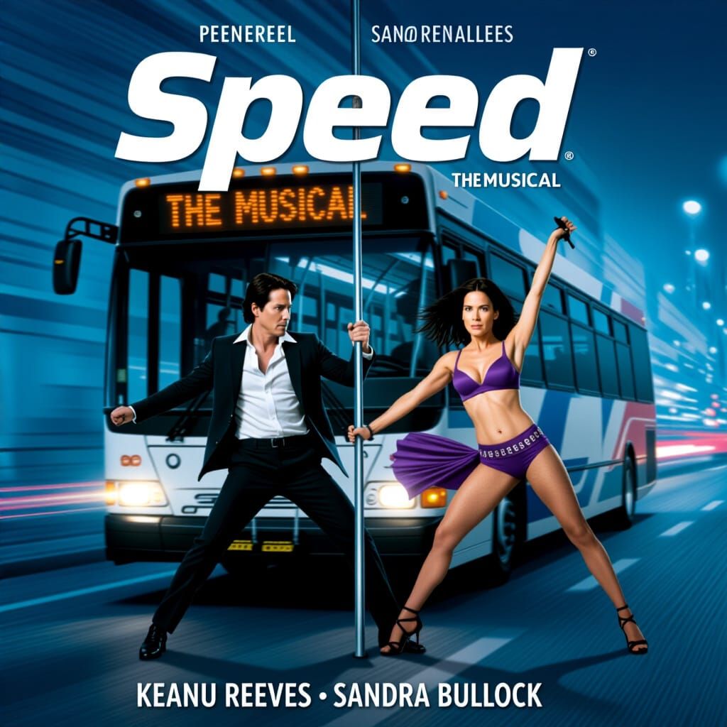 Speed: The Musical Movie Poster with Dancing Stars