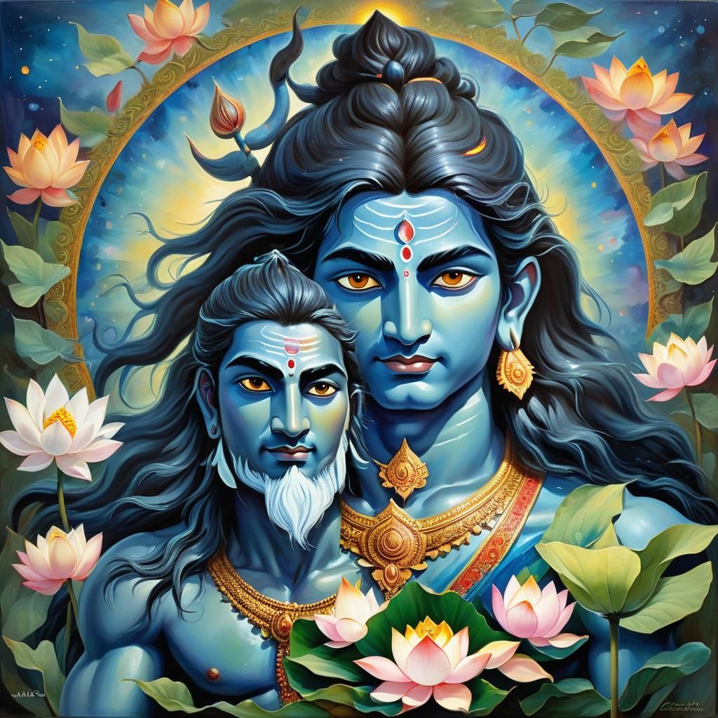 Shiva, the Destroyer, in Hindu Mythological Art