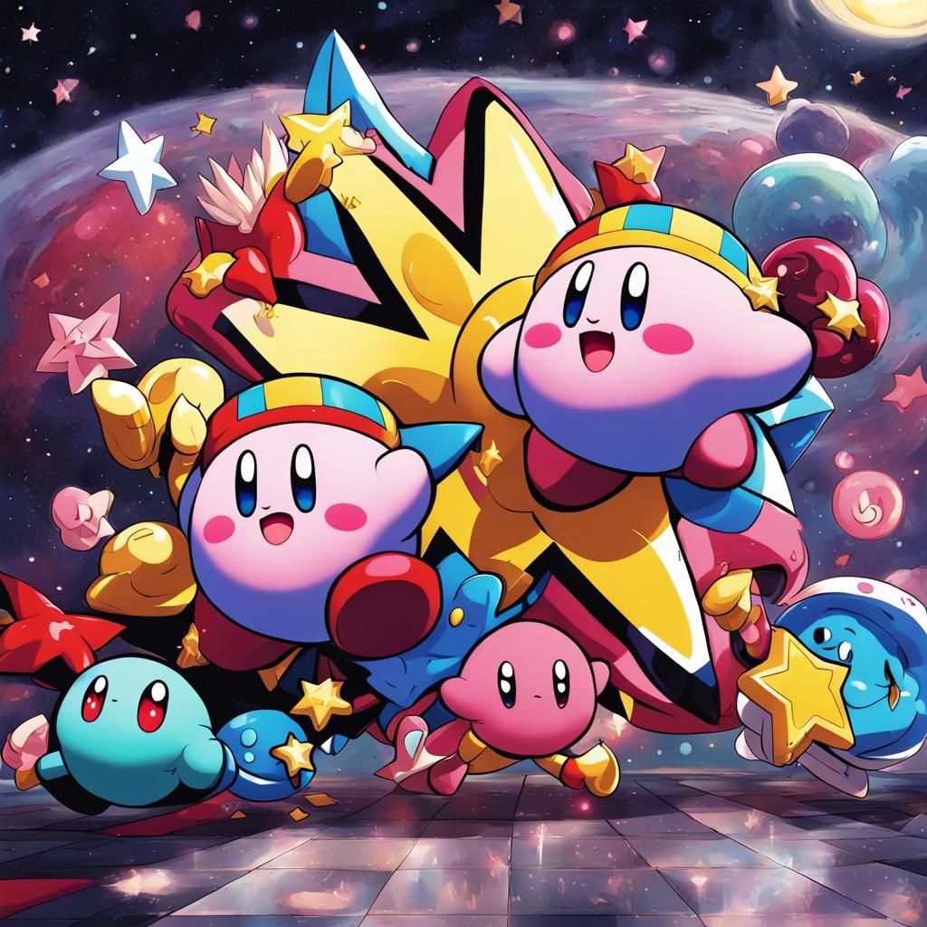 Kirby Star Ally's in Anime Style