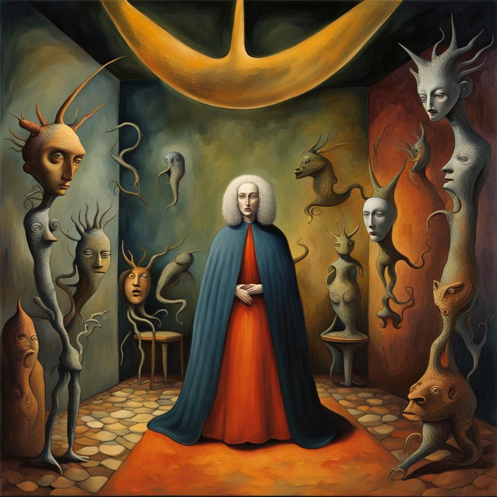 Dreamlike Surrealism with Deep Color, Fantasy Art