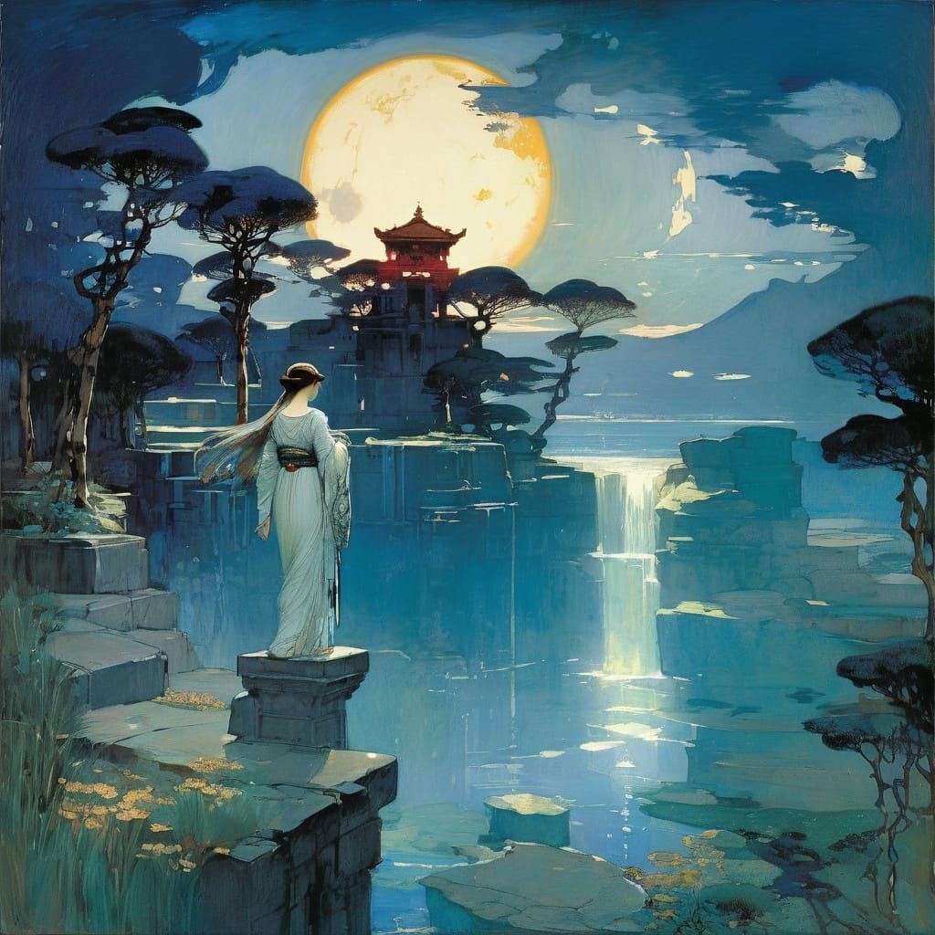 Classical Academic Painting with Romantic Influences