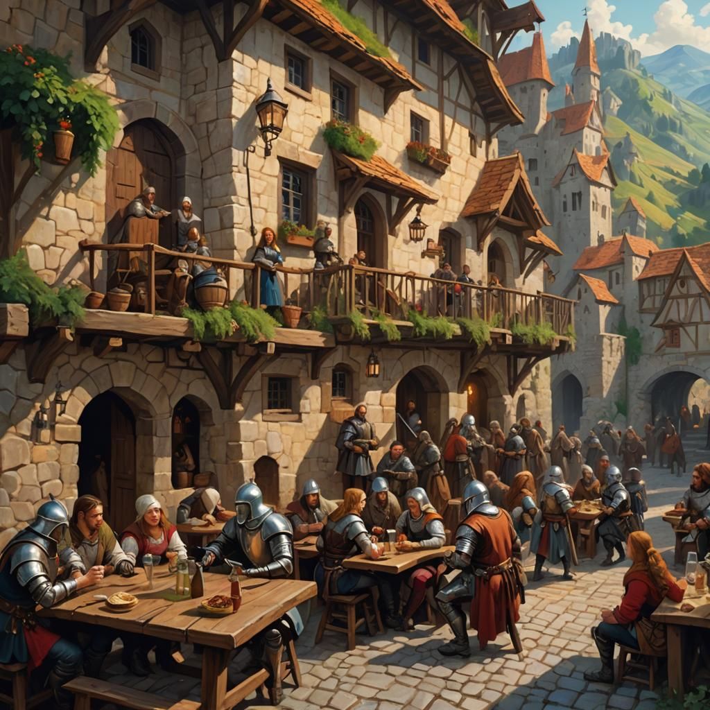 A Medieval Tavern Built Into a hillside