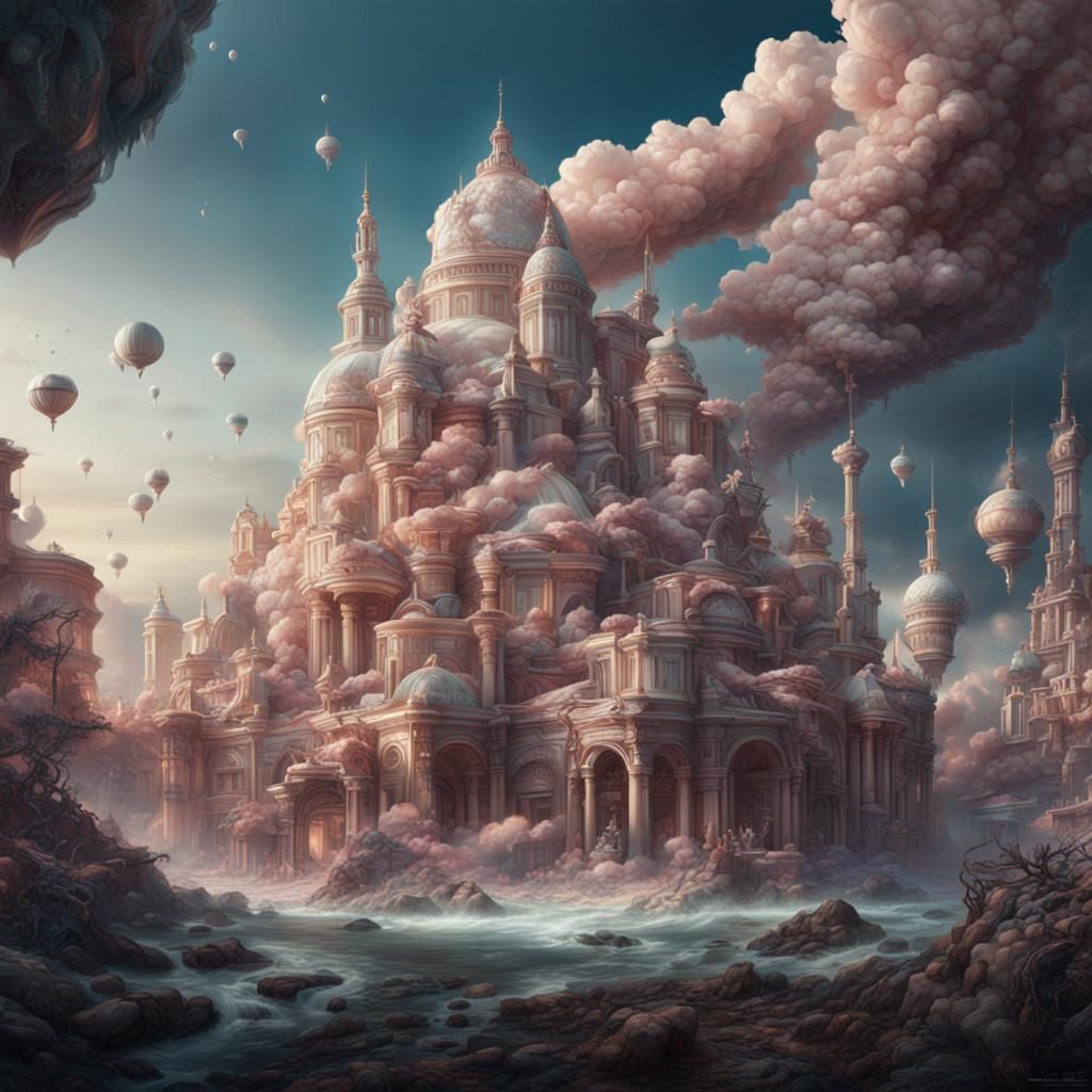 Futuristic Soap Advertisement: Epic Digital Matte Painting