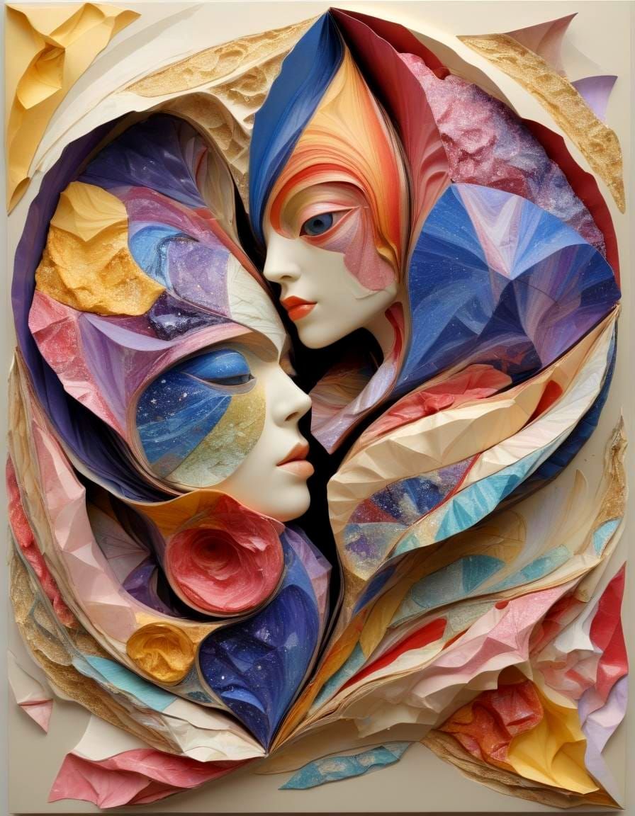 Surreal Maki-e Geological Reorganization in Fruitalism Style