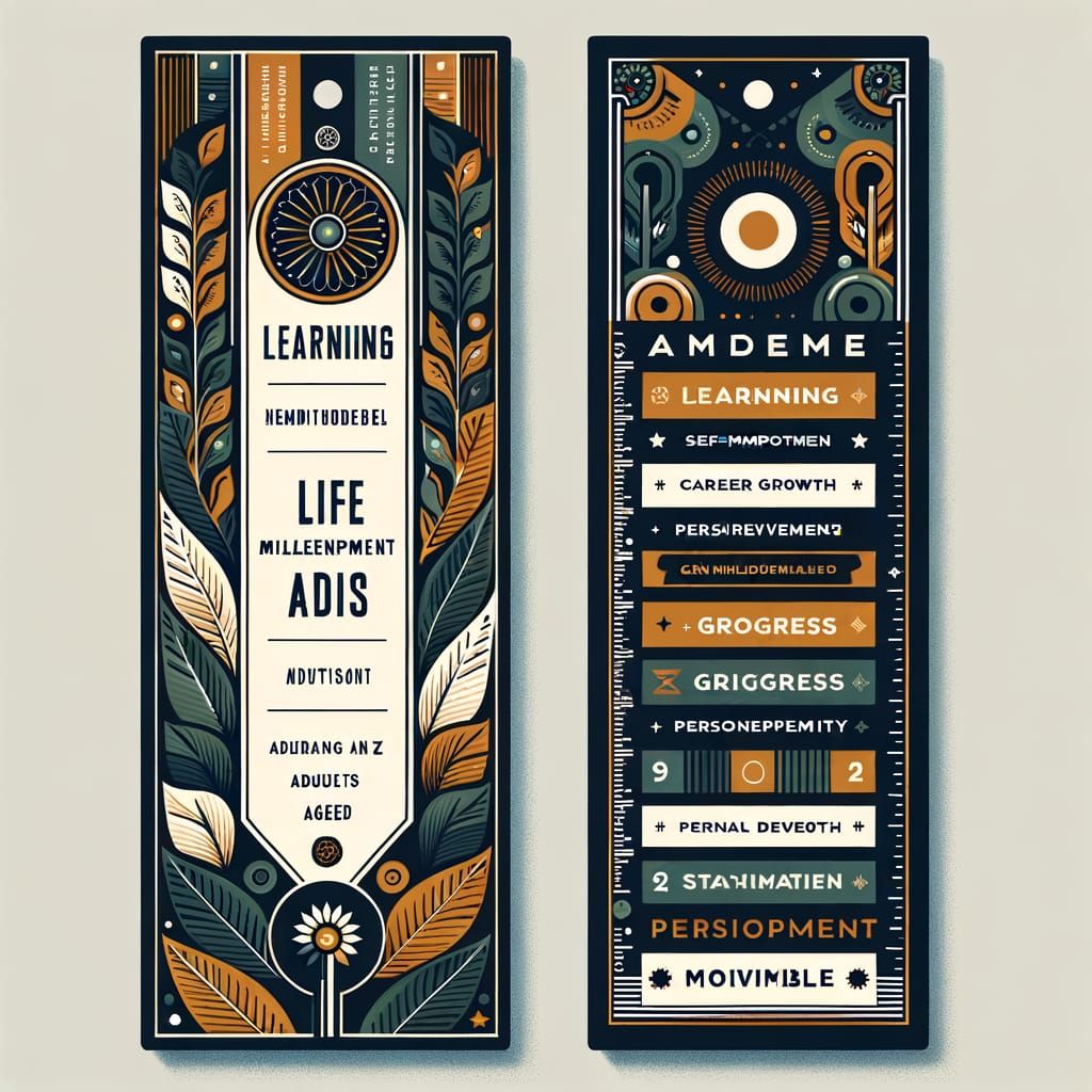 Indian Millennial Bookmark for Growth and Success