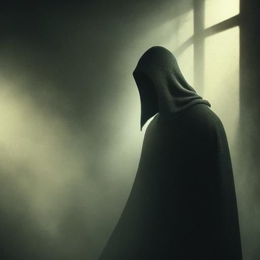 Mysterious Figure in Shadow: Cinematic Film Still