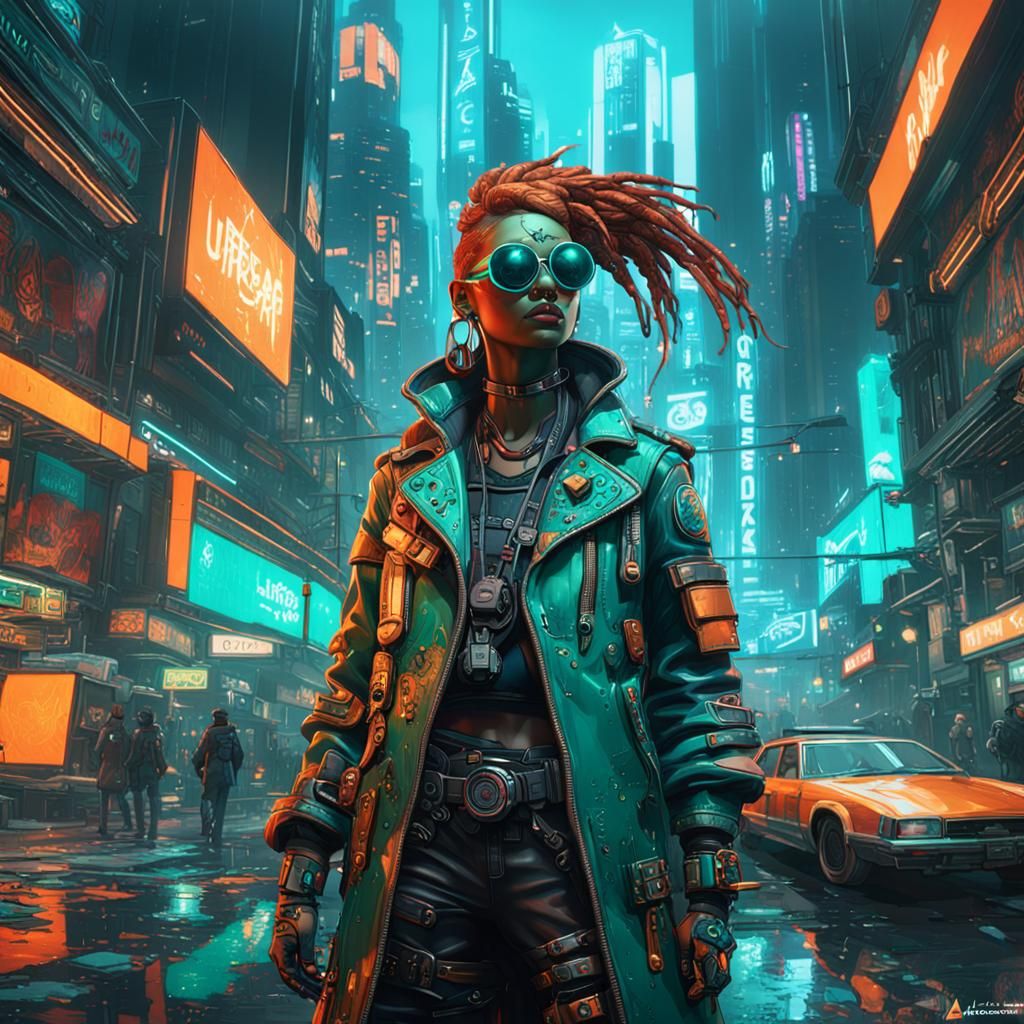 Cyberpunk Cityscape: Hyperdetailed Concept Art