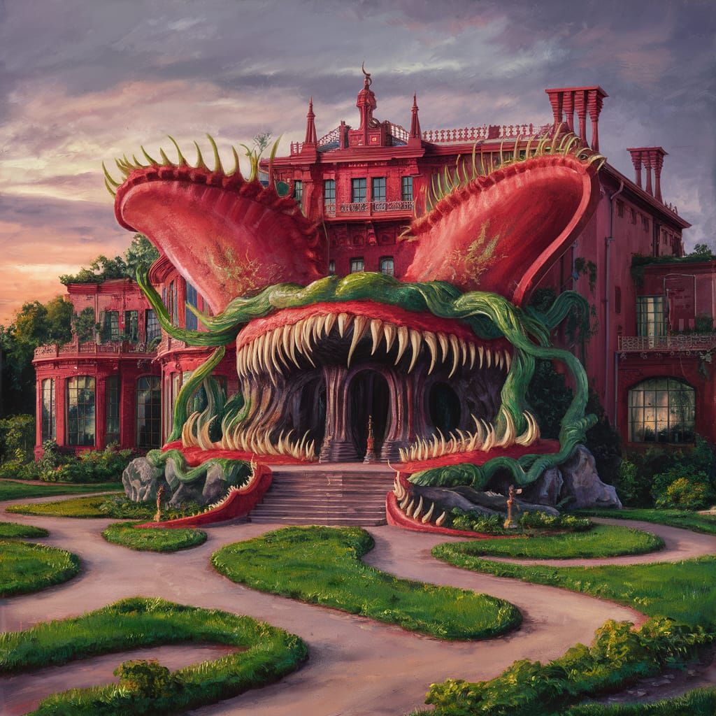 A venus fly trap mansion