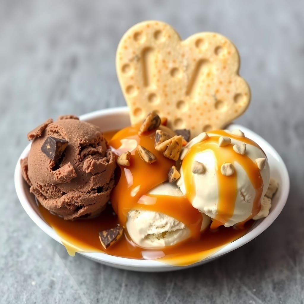 Gourmet Ice Cream Ramekin with Wafer