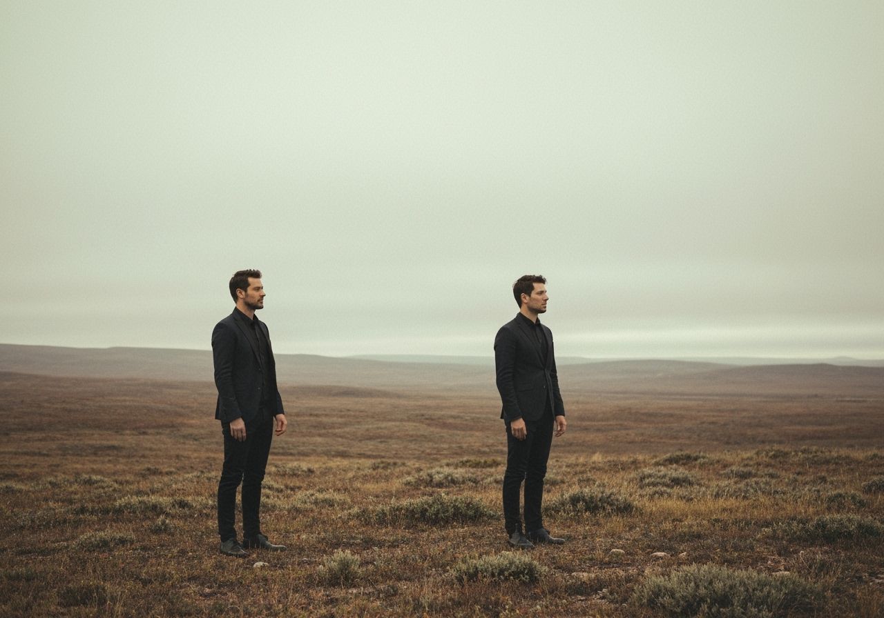 Narwhals Hunting in Dark Impressionistic Style