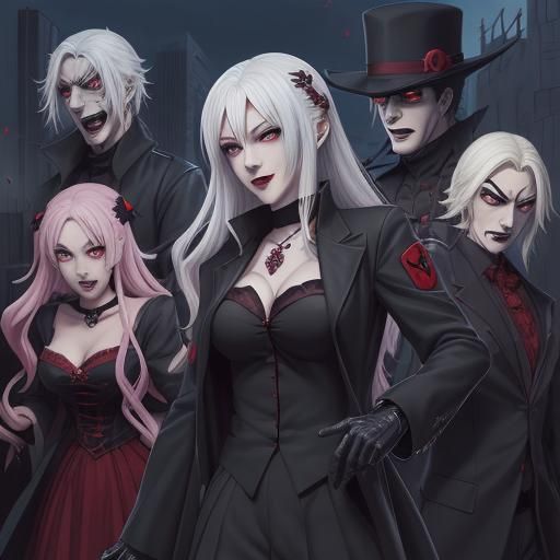 Vampire Bank Robbery: Anime Key Visual