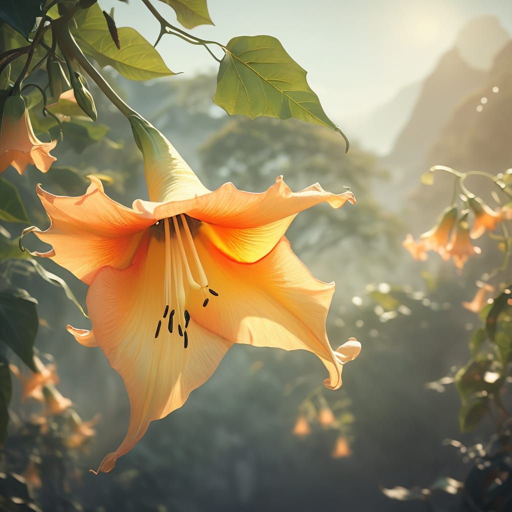 Brugmansia spp. 	angel's trumpet