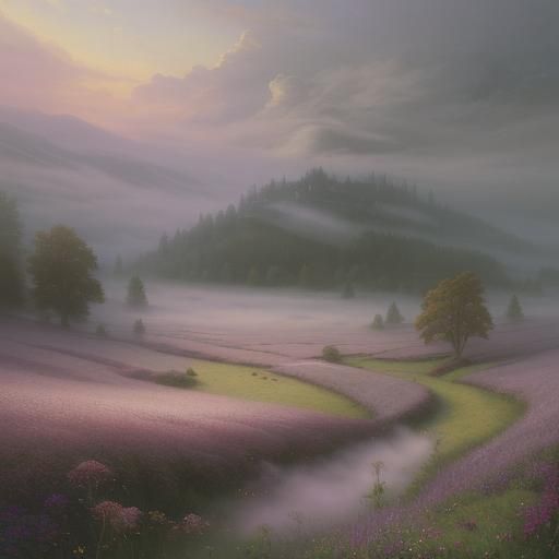 Ethereal Field in Hyperdetailed Fantasy Style