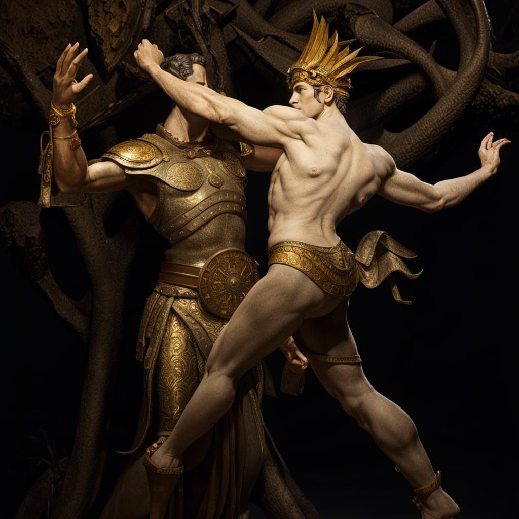 Bioluminescent Bodhisattva in Detailed CGI Render