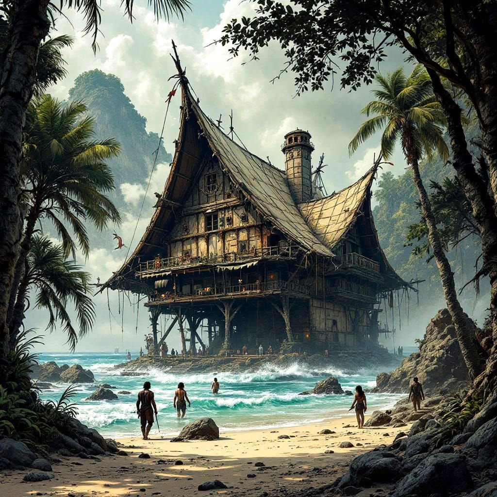 Mysterious Caribbean Haven in Gothic Style