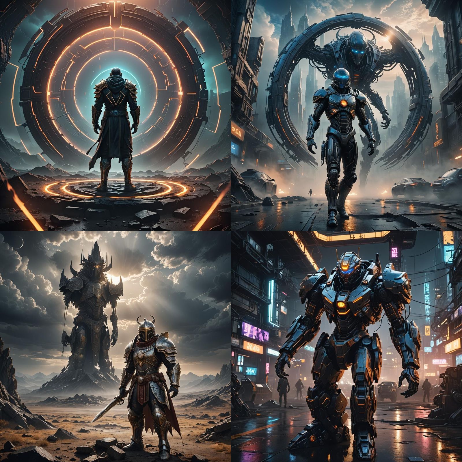 Futuristic Sci-Fi God of Ring in 8K