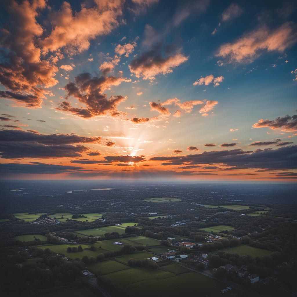 Day and Night Sky Photograph