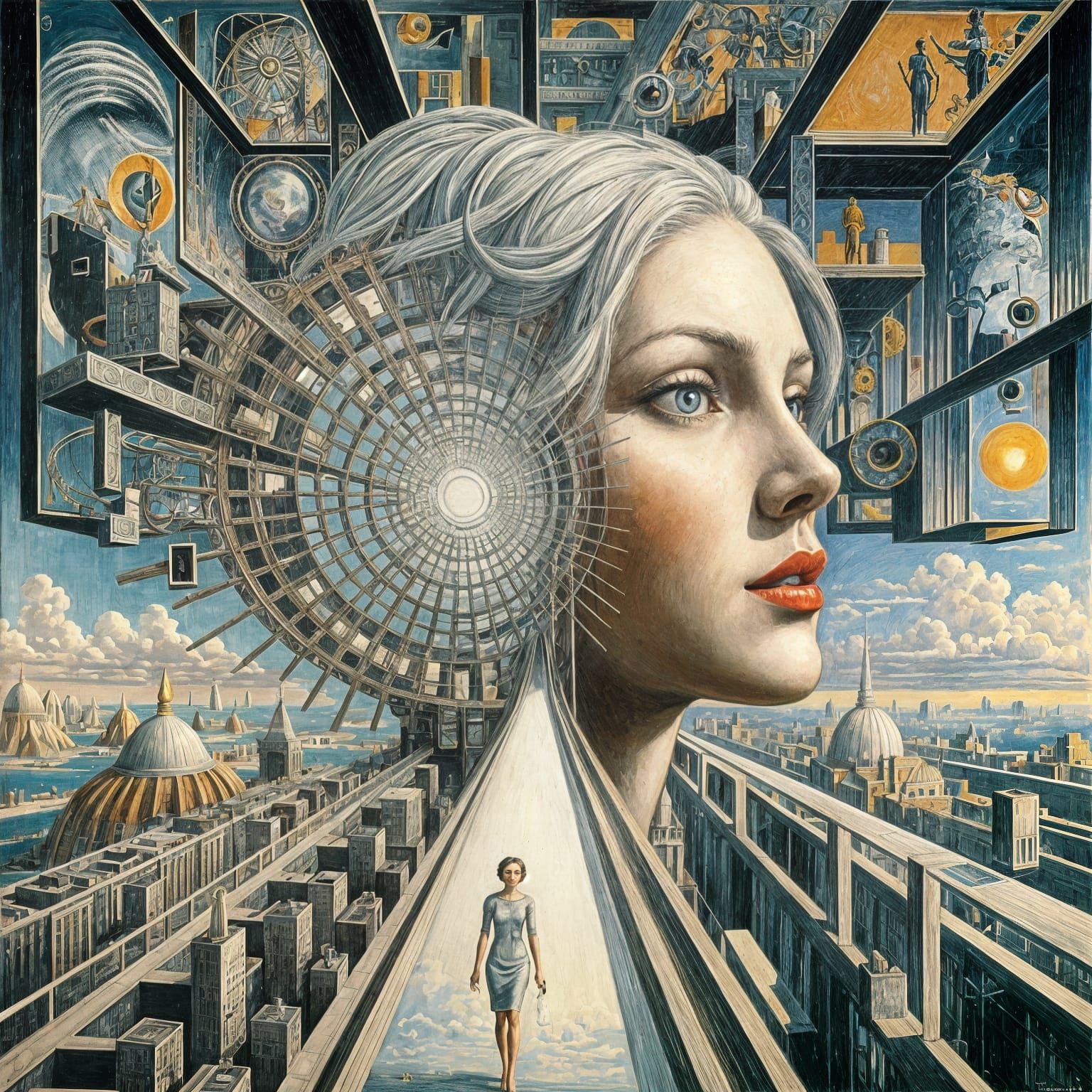 Surreal Portrait of Max Ernst's Wife, Onirique Style