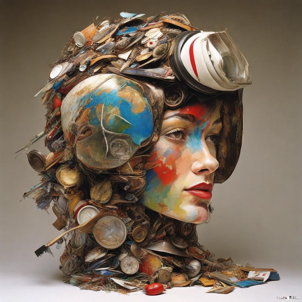 Art Made From Recycled Material  ~ Sculpture