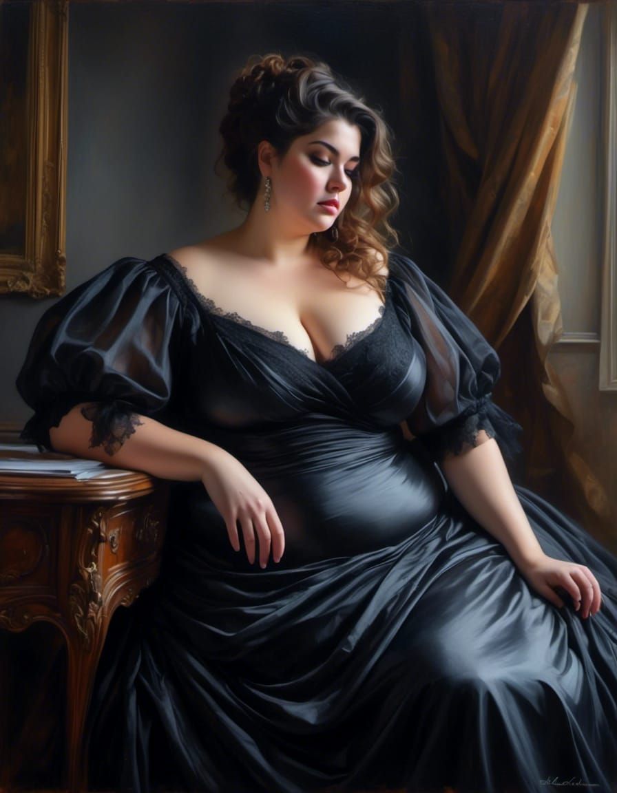 Sad Brunette in Fairytale Portrait