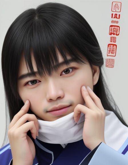 2D Animation Designing Teenage Boy Portrait