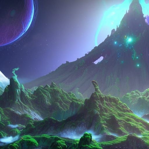 Earth Planet's Extraterrestrial Celebration in Space