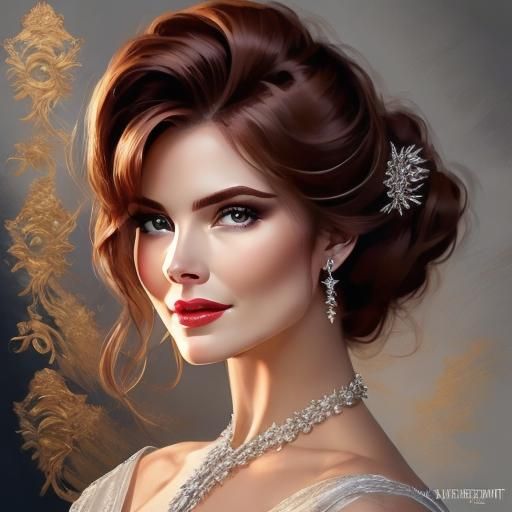 Ethereal Portrait with Glorious Sheen Illumination