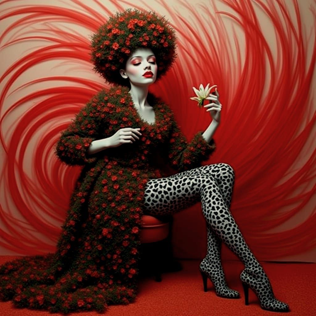 Overgrown Garden Path Maze in Photorealistic Style