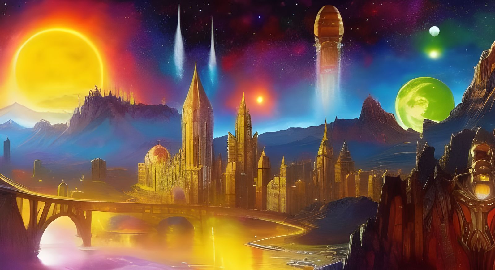 Good Night NC #227: Night Over @KyroneART City On The Planet KyroneART
