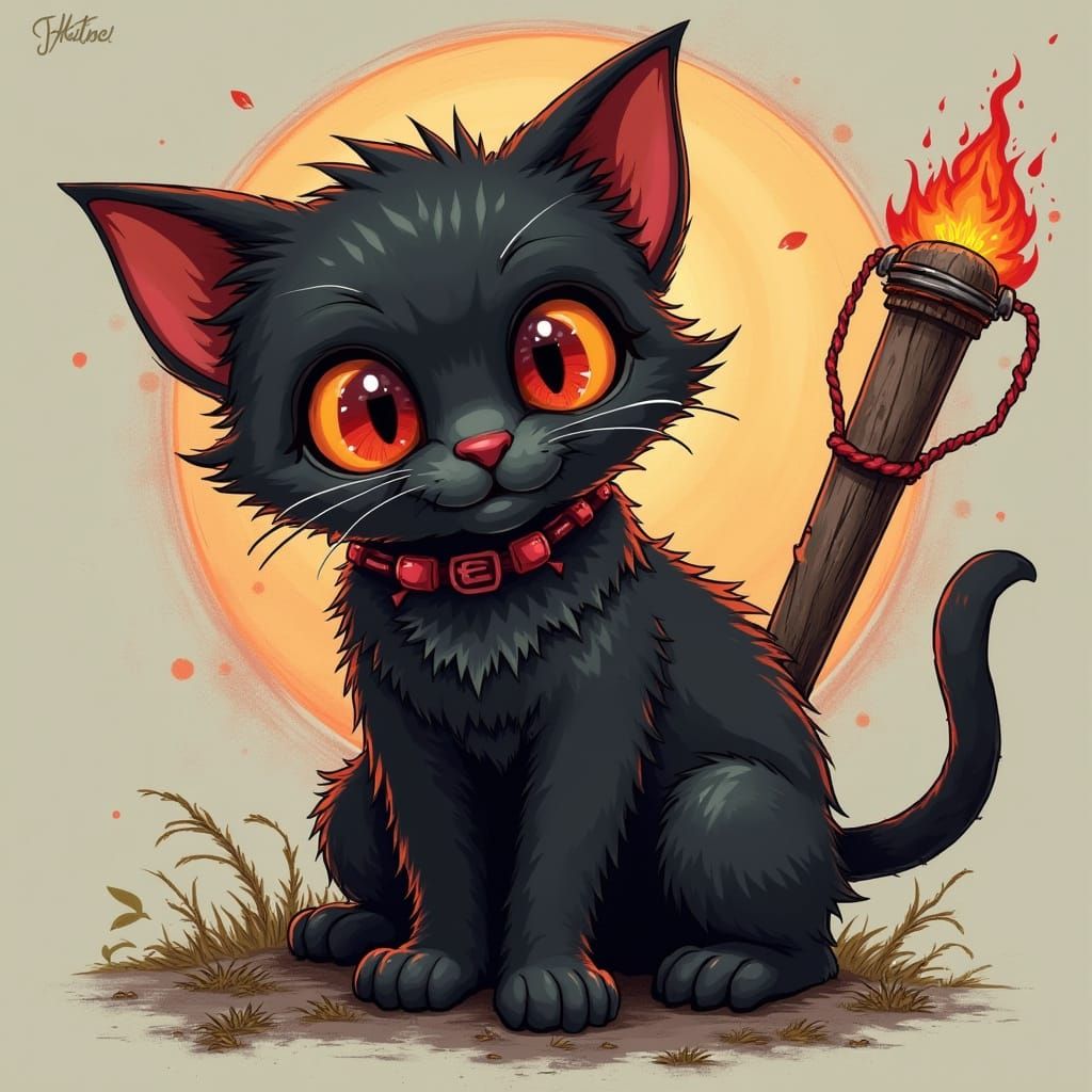 Kitten of Doom: Adorable Yet Menacing Feline